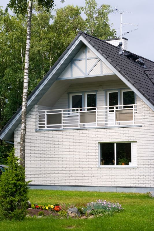 Whitewashed Brick Exterior